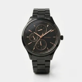 Elite Black Dial Watch For Men