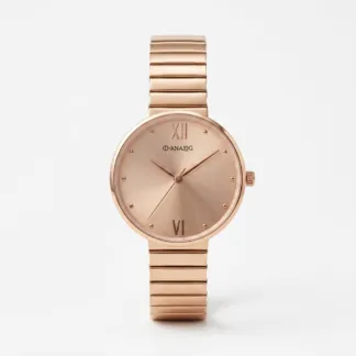 Elite Rose Gold Dial Watch for Women