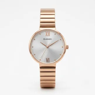 Elite White Dial Watch for Women