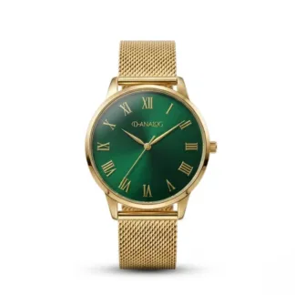 Vector Green Dial Mesh Watch