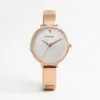 Elite Bracelet White Dial Watch For Women