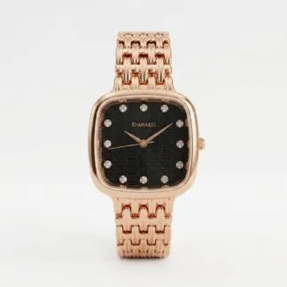 Vintage Square Black Dial Watch For Women