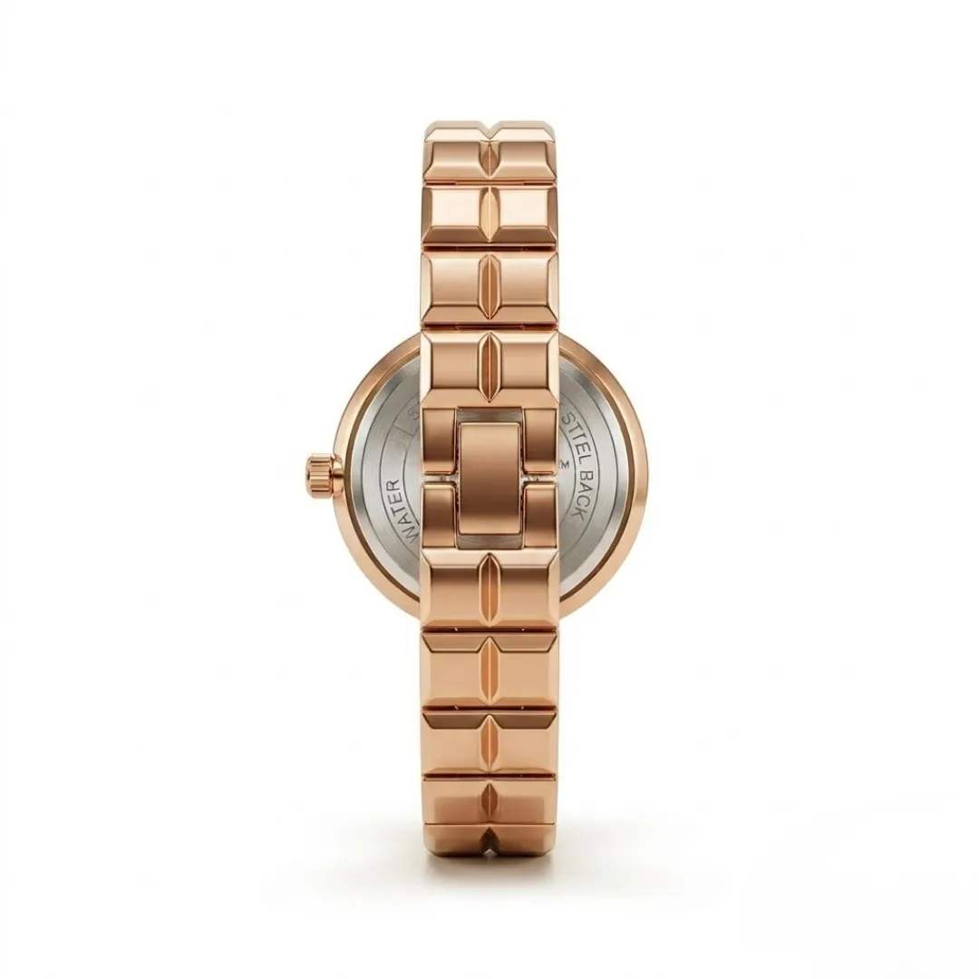 Vintage Link Bracelet Green Dial Watch For Women - Image 4