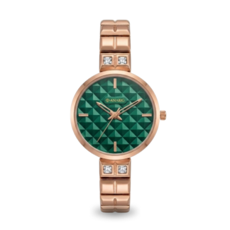 Vintage Link Bracelet Women’s Green Dial Watch