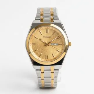 Hexa Small Gold Dial Watch For Men