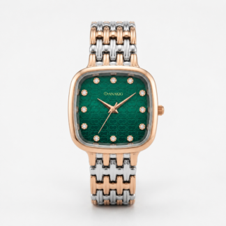 Vintage Square Green Dial Watch for Women