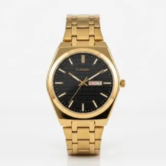 Hexa Black Dial Watch For Men