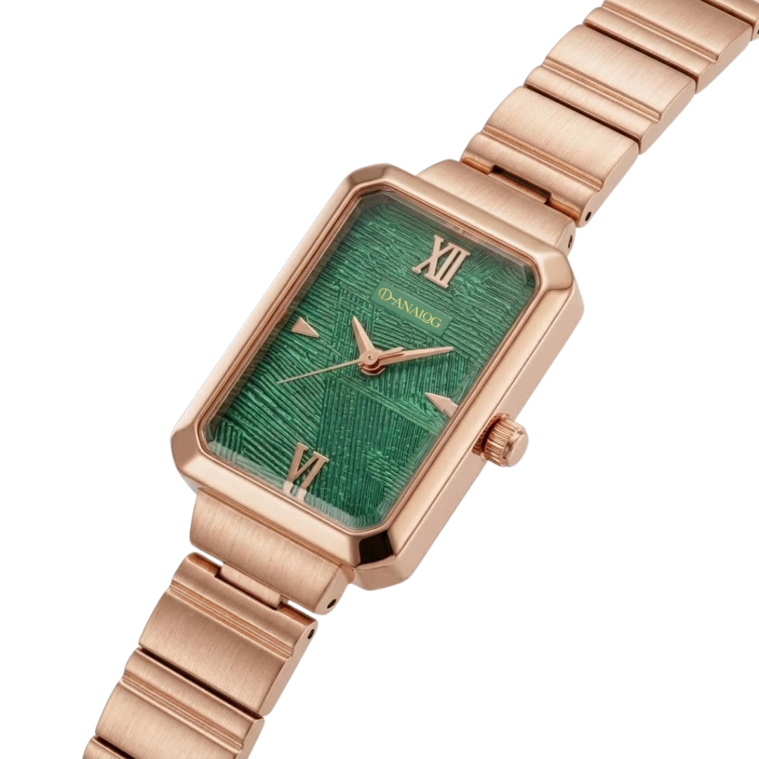 Vintage Rectangle Women’s Green Dial Watch - Image 2