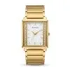 Vintage Rectangle White Dial Watch for Men