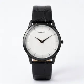 Sleek Men’s White Dial Watch