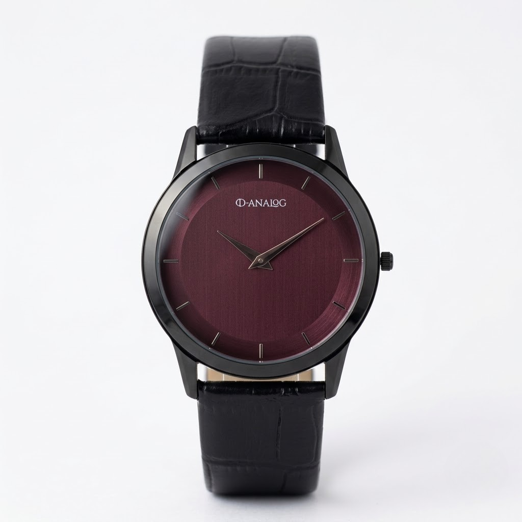 SLEEK MEN’S MAROON DIAL WATCH