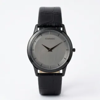 Sleek Men's Grey Dial Watch