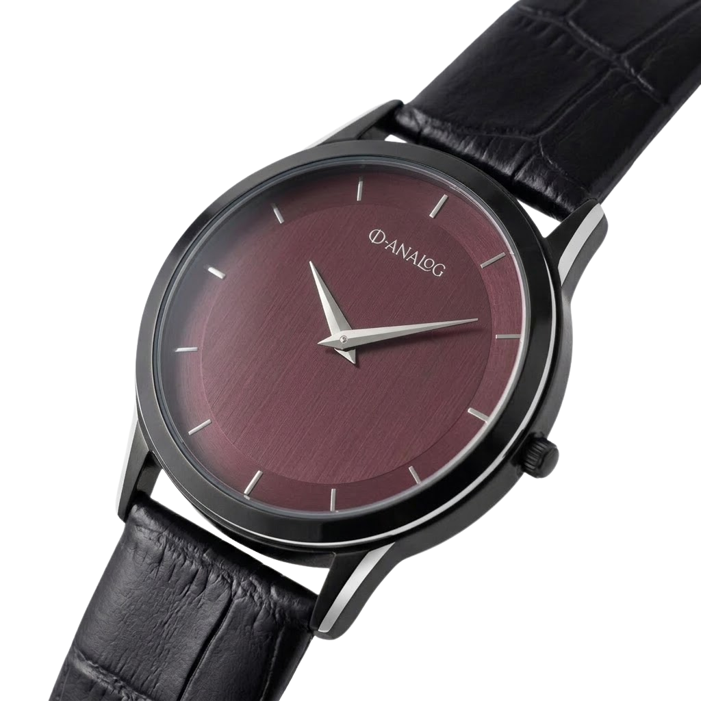 SLEEK MEN’S MAROON DIAL WATCH - Image 2